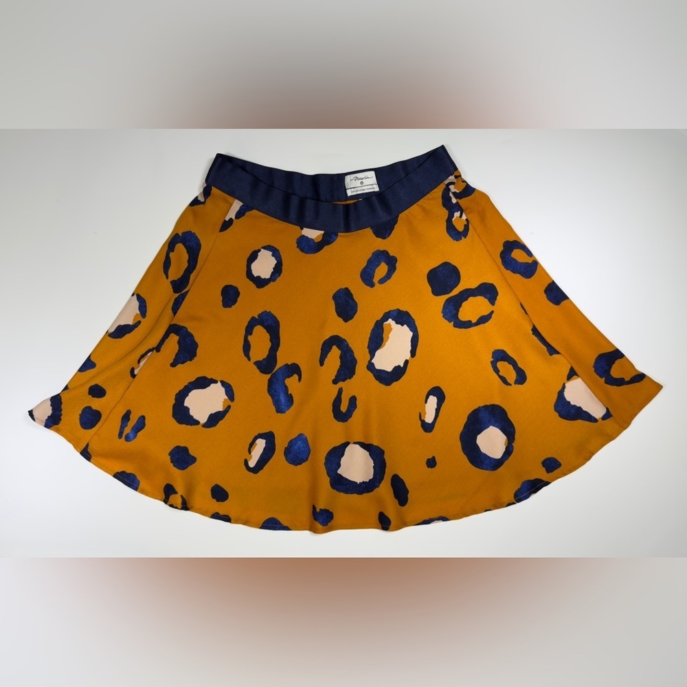3.1 Phillip Lim Orange and Blue Skater Skirt